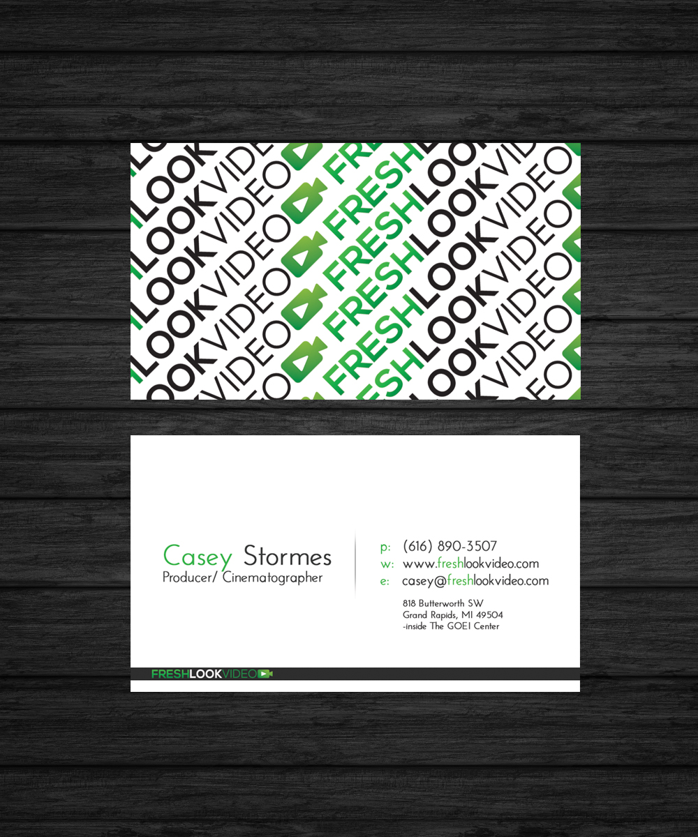 Business Card Design by FutureDesigne for Fresh Look Video | Design #2331855
