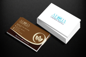 Aequa business card for a plastic surgeon | Business Card Design by Sandaruwan