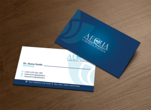 Aequa business card for a plastic surgeon