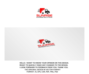 Logo Design by artsterdam for Sunrise Express Solutions | Design: #11461175