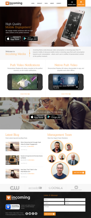 Web Design by RupalTechno for Incoming Media | Design: #11487225