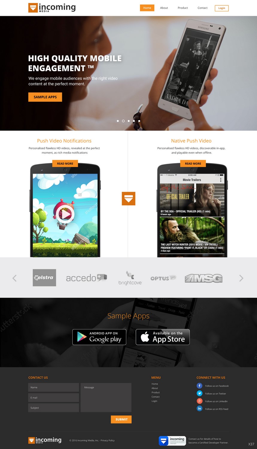 Web Design by pb for Incoming Media | Design #11462727