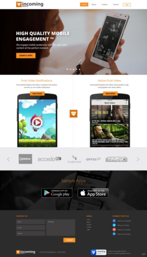 Web Design by pb for Incoming Media | Design: #11462727