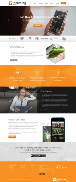 Web Design by pb for Incoming Media | Design: #11462728