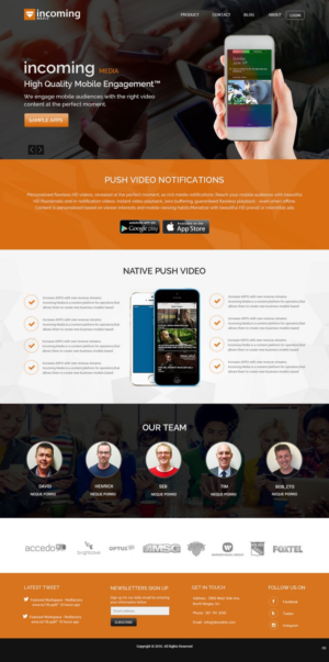 Web Design by pb for Incoming Media | Design: #11462729