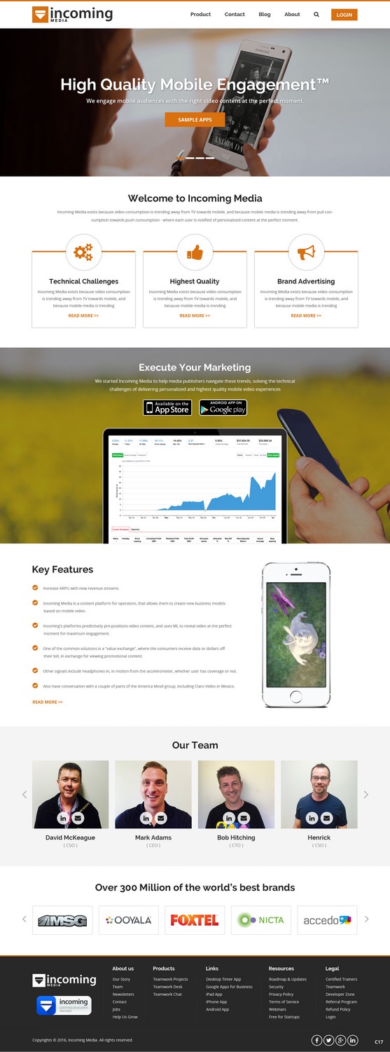 Web Design by pb for Incoming Media | Design #11462730