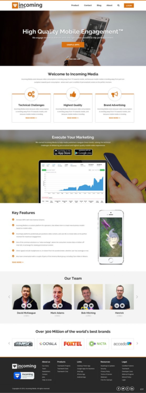 Web Design by pb for Incoming Media | Design: #11462730