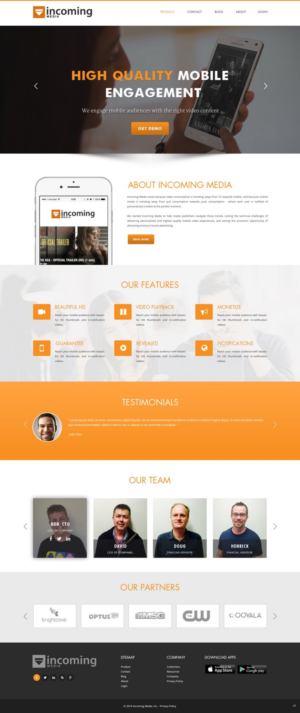 Web Design by pb for Incoming Media | Design: #11462733