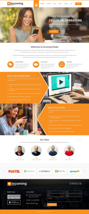 Web Design by pb for Incoming Media | Design: #11473116