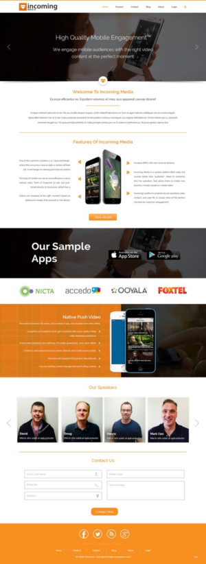 Web Design by pb for Incoming Media | Design: #11473122