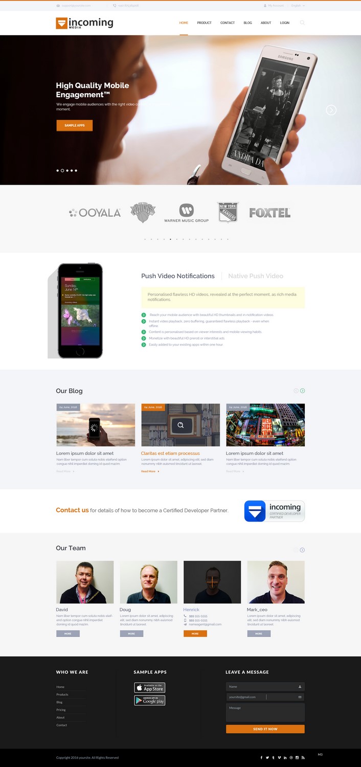 Web Design by pb for Incoming Media | Design #11473127
