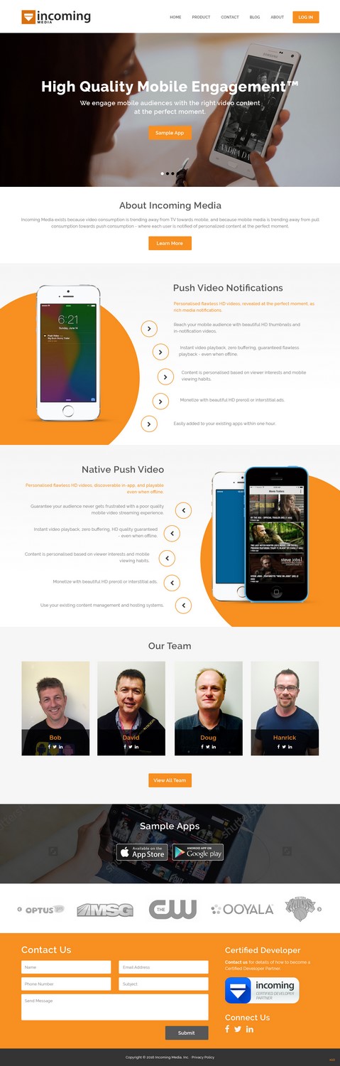 Web Design by pb for Incoming Media | Design #11473129