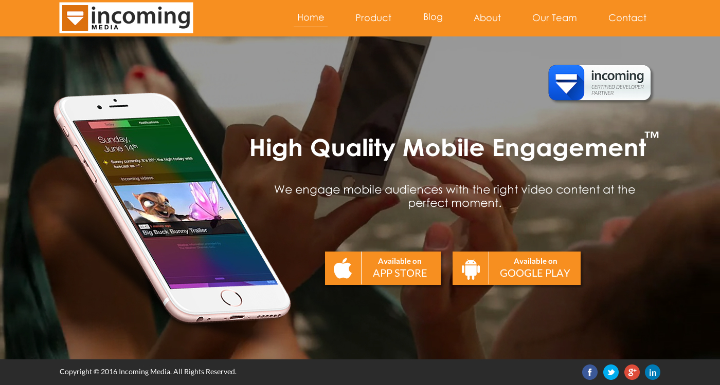 Web Design by Sbss for Incoming Media | Design #11462362