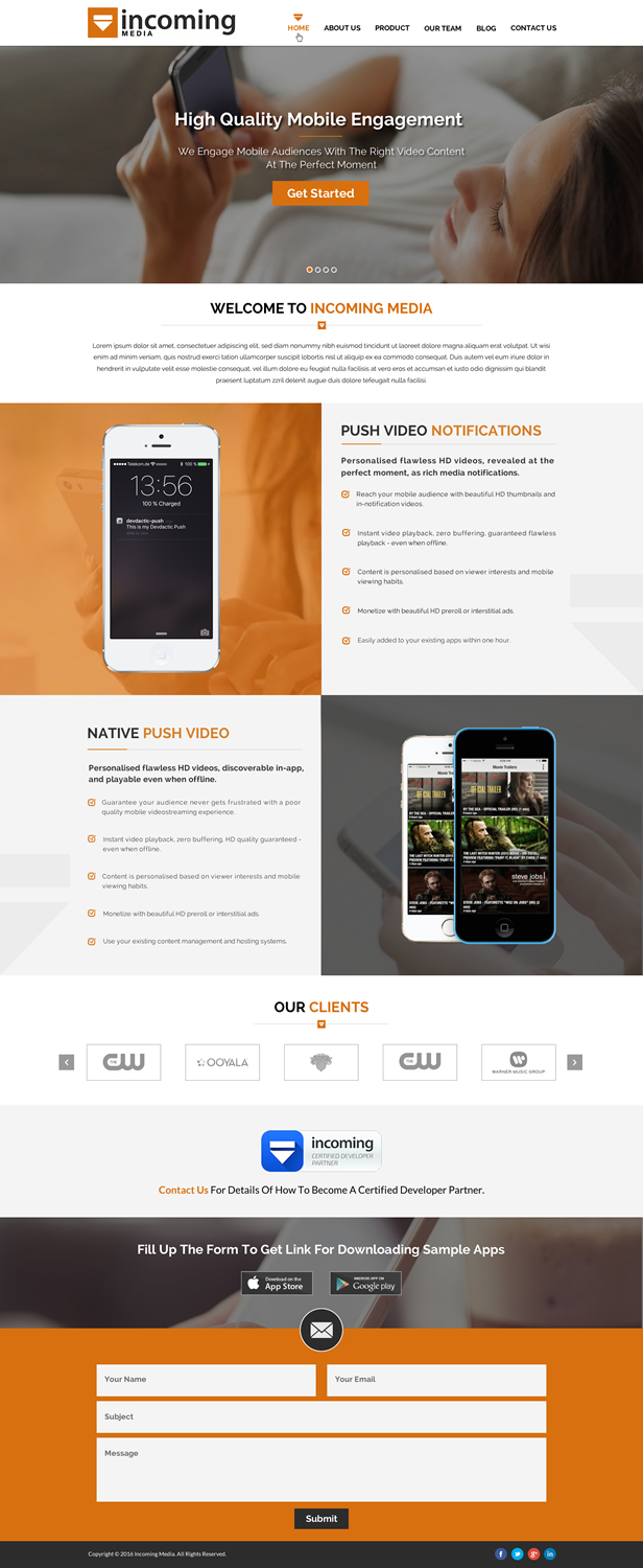 Web Design by Sbss for Incoming Media | Design #11462547