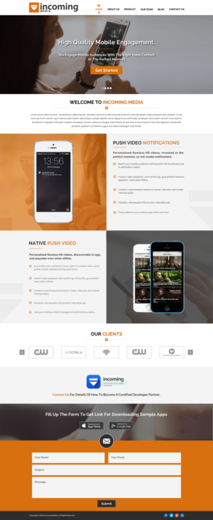 Web Design by Sbss for Incoming Media | Design: #11462548