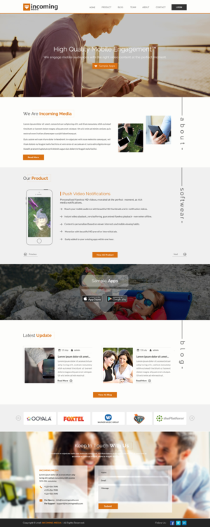 Web Design by Sbss for Incoming Media | Design: #11464482