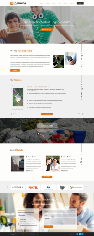 Web Design by Sbss for Incoming Media | Design: #11464483