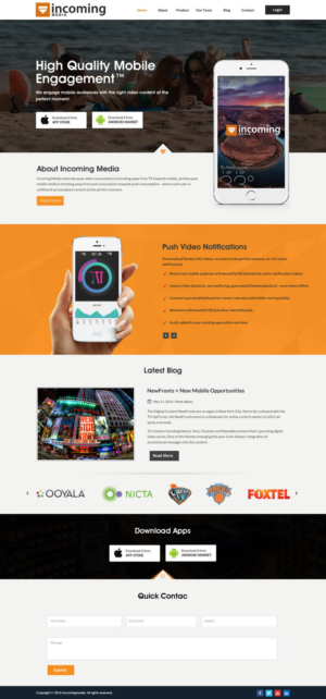 Web Design by Sbss for Incoming Media | Design: #11464484