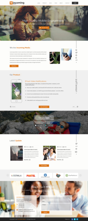 Web Design by Sbss for Incoming Media | Design: #11464485