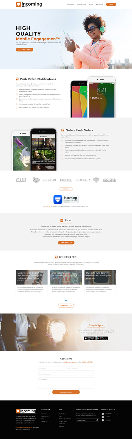 Web Design by ESolz Technologies for Incoming Media | Design: #11466467