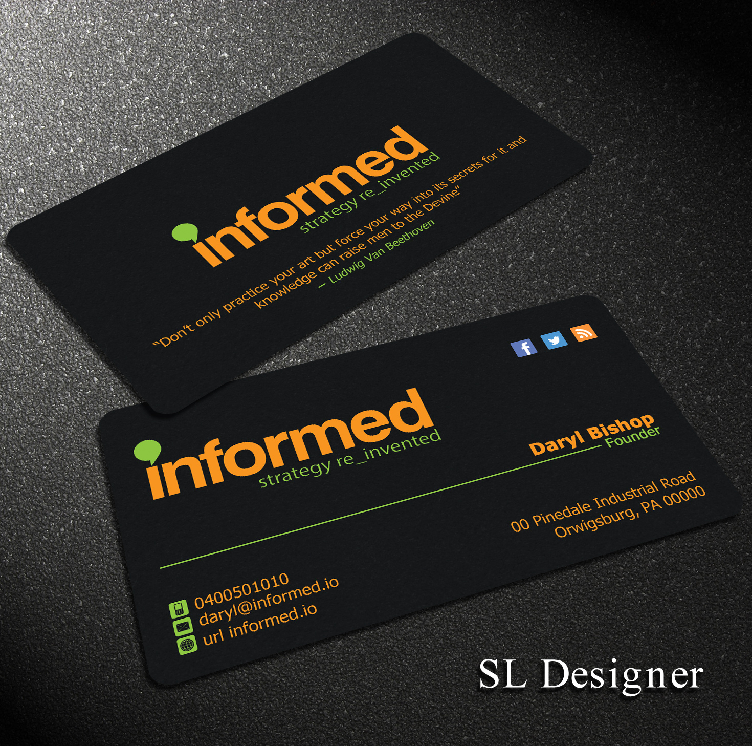 Visitenkarten-Design von SL Designer für dieses Projekt | Design #11465171
