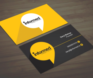 'We're just a little bit different' business cards for an IT Startup | Business Card Design by FourtuneDesign