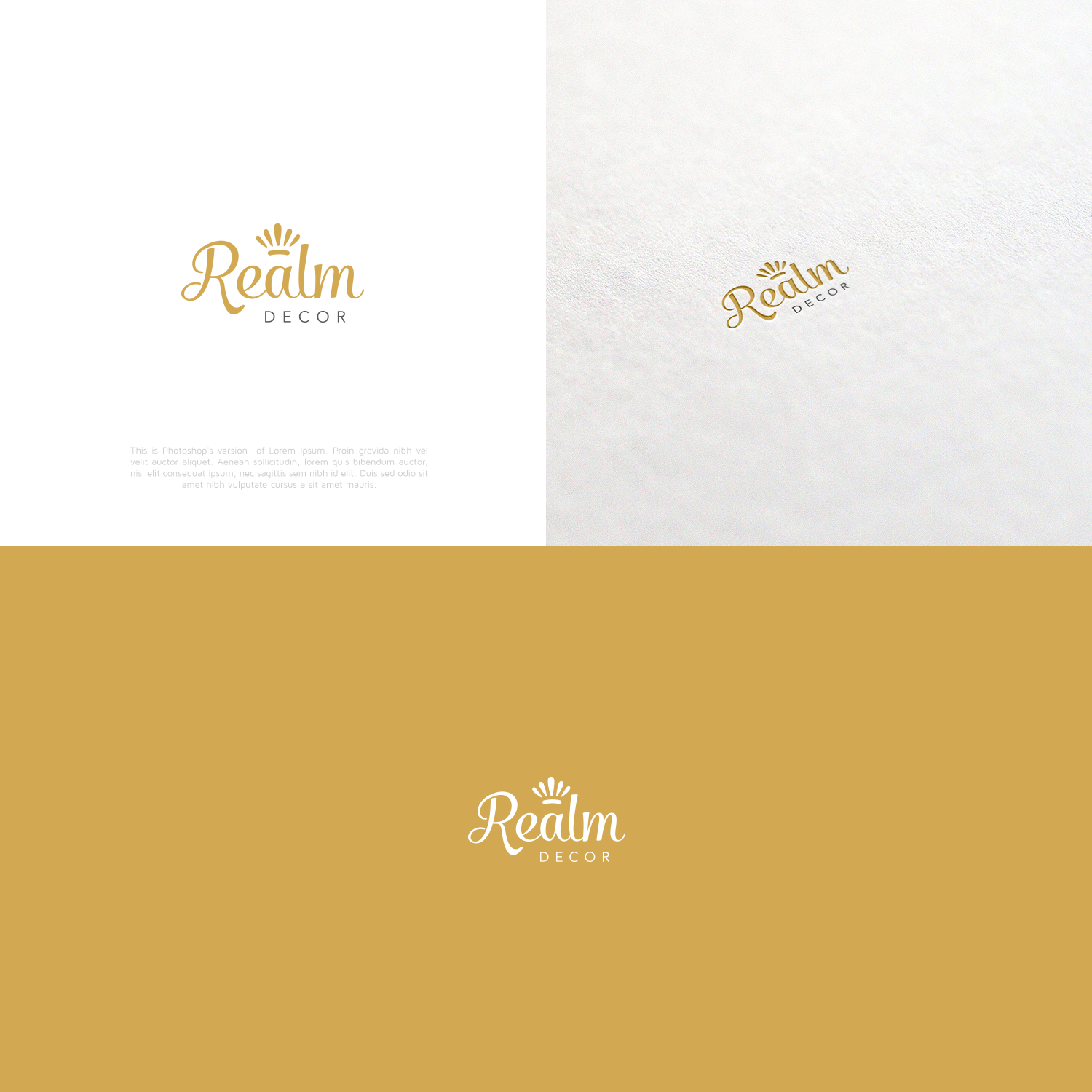 Logo Design by lorixart for Realm Decor | Design #11462891