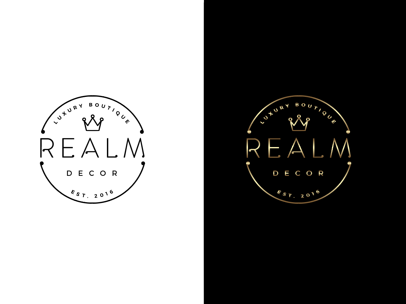 Logo Design by wonderland for Realm Decor | Design #11467874