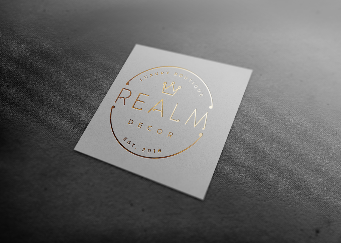 Logo Design by wonderland for Realm Decor | Design #11467931