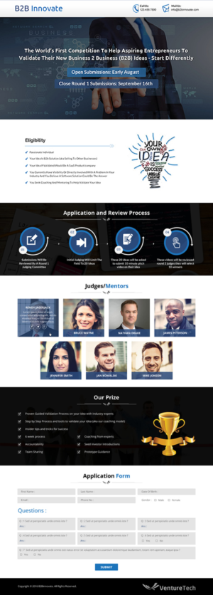 Landing Page-Design von Sbss für dieses Projekt | Design: #11485906