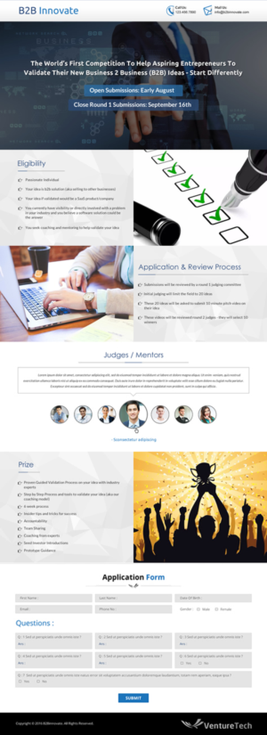 Landing Page-Design von Sbss für dieses Projekt | Design: #11485908