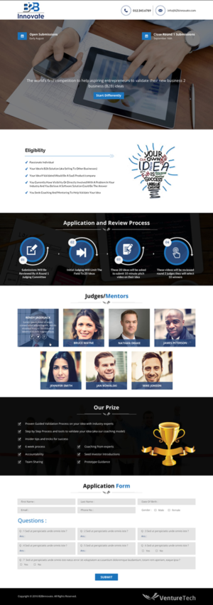Landing Page-Design von Sbss für dieses Projekt | Design: #11485909
