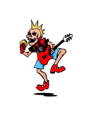 Rock and Roll Themed Food Truck seeks Skeleton Mascot! | Design de Mascotte par dv
