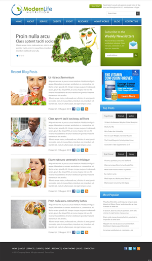 Wordpress Design by pb for this project | Design: #2332098