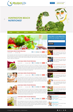 Wordpress Design by pb for this project | Design: #2333847