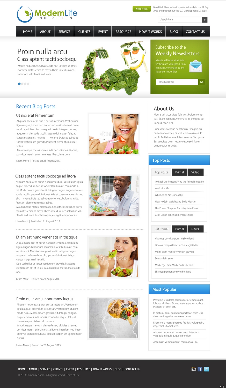 Wordpress Design by pb for this project | Design #2340110