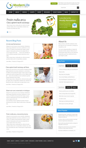 Wordpress Design by pb for this project | Design: #2340110