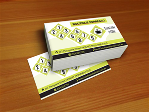 Visitenkarten-Design von Hida Aja™ für Boutique Espresso | Design: #2333306