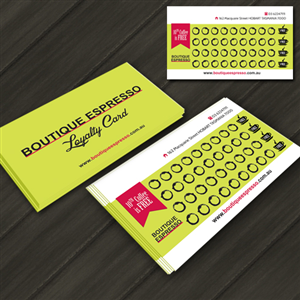 Visitenkarten-Design von Hida Aja™ für Boutique Espresso | Design: #2333782