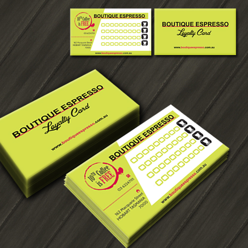 Business Card Design by Hida Aja™ for Boutique Espresso | Design #2343142