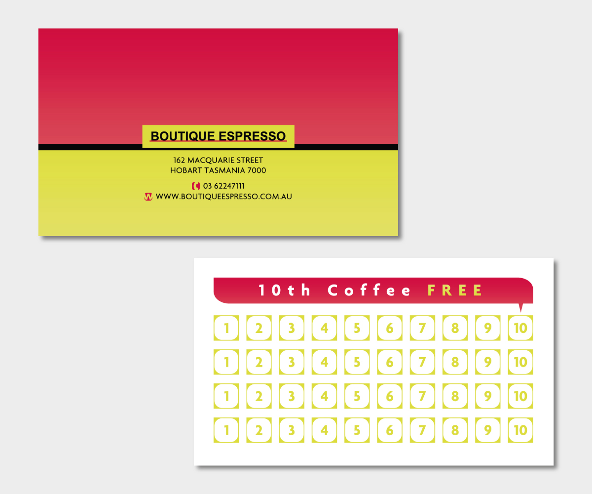 Business Card Design by dxp for Boutique Espresso | Design #2325199