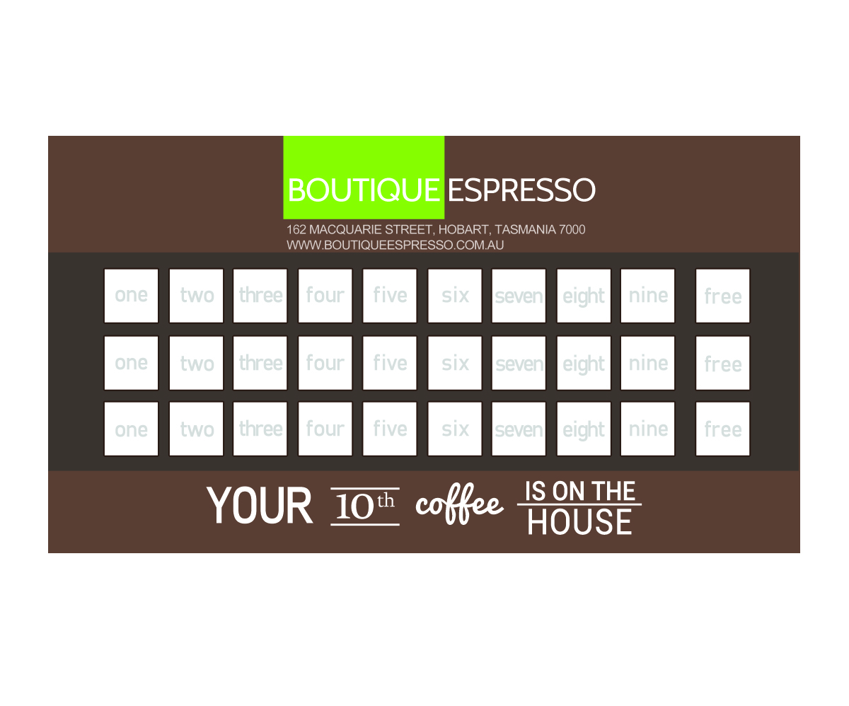 Business Card Design by ceruleanfox for Boutique Espresso | Design #2332990