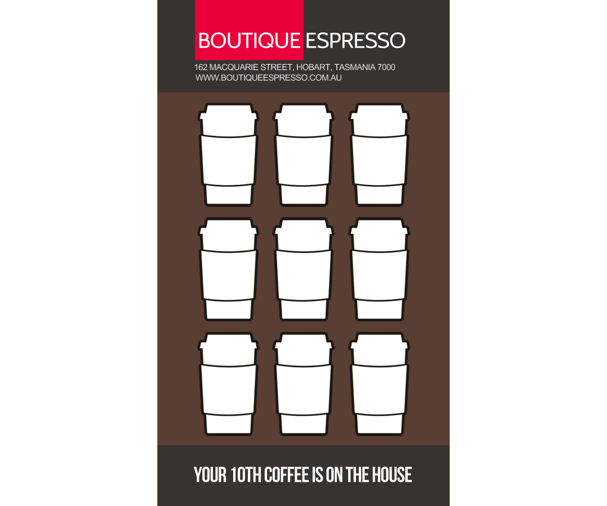 Visitenkarten-Design von ceruleanfox für Boutique Espresso | Design #2338404