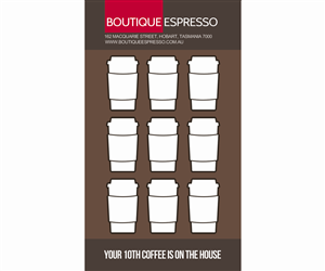Visitenkarten-Design von ceruleanfox für Boutique Espresso | Design: #2338404
