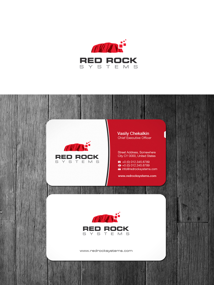 Business Card Design by re0design for RedRock Systems | Design: #2487834