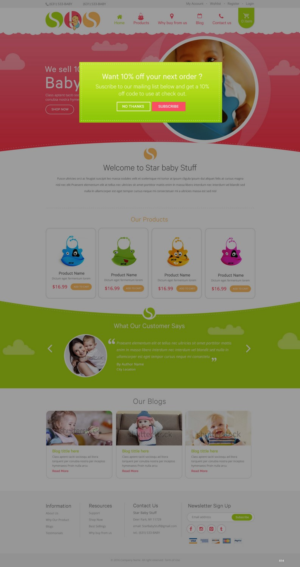 Web Design by pb for StarBabyStuff | Design: #11481705