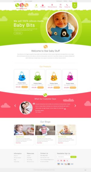 Diseño Web por pb para StarBabyStuff | Diseño: #11481707