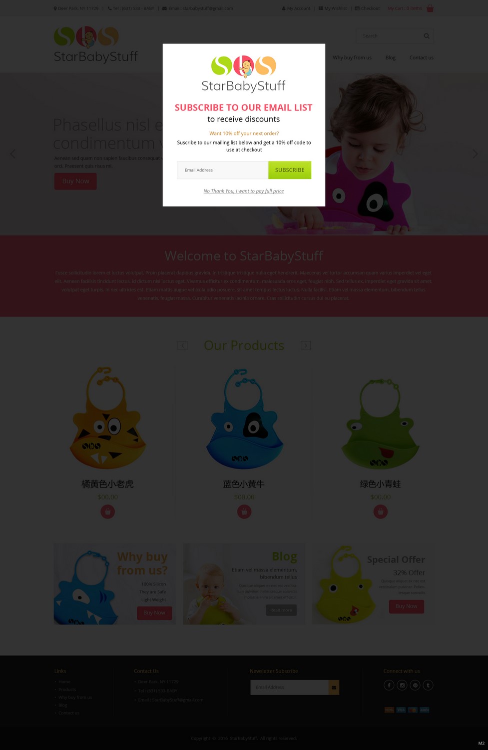 Diseño Web por pb para StarBabyStuff | Diseño #11481708