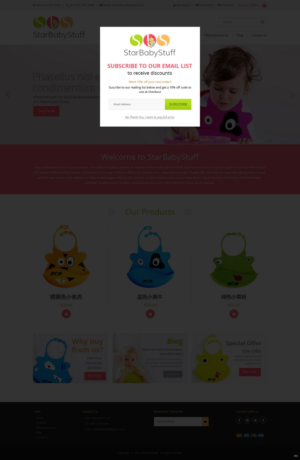 Diseño Web por pb para StarBabyStuff | Diseño: #11481708