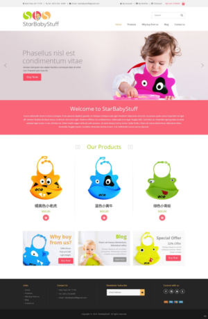 Diseño Web por pb para StarBabyStuff | Diseño: #11481709